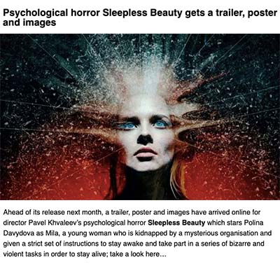 Psychological horror Sleepless Beauty gets a trailer, poster and images